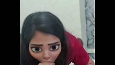 Fantasy Riya Toon Face Blowjob
